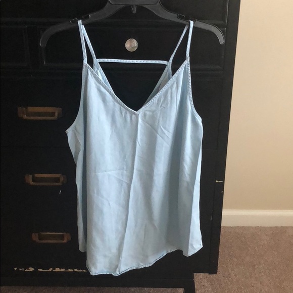 LOFT Tops - NEW Loft Chambray Bar Tank Top